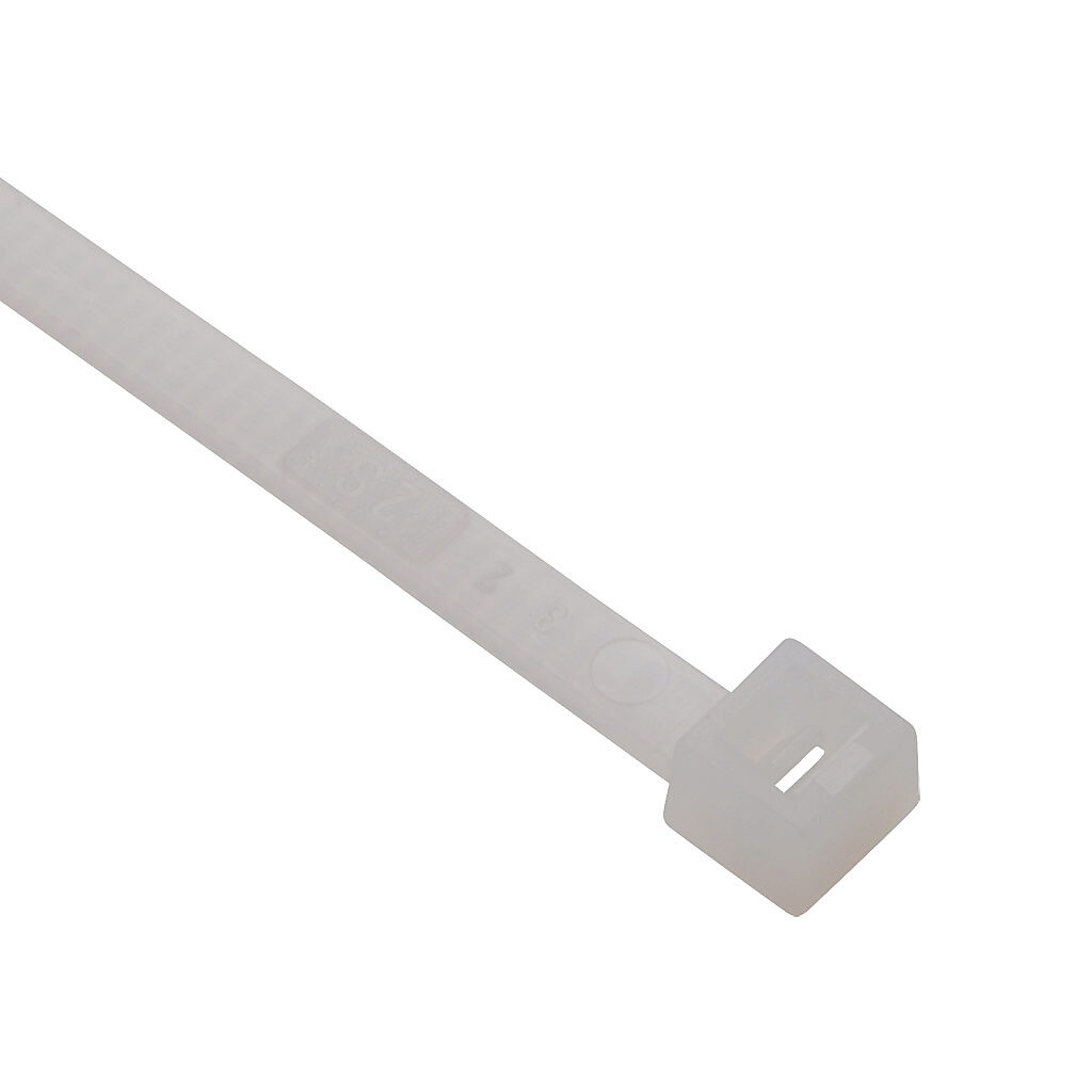 SEL.2.321 - SapiSelco Selfit series standard cable tie, general purpose, nylon 6.6, 6.3in length, 0.18in width, 48lb tensile strength, 1.5in maximum bundle diameter, natural. Package of 1000.