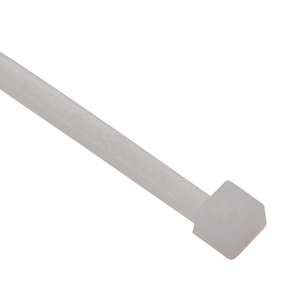 SEL.2.426 - SapiSelco Selfit series standard cable tie, general purpose, nylon 6.6, 14.17in length, 0.18in width, 48lb tensile strength, 3.98in maximum bundle diameter, natural. Package of 100.