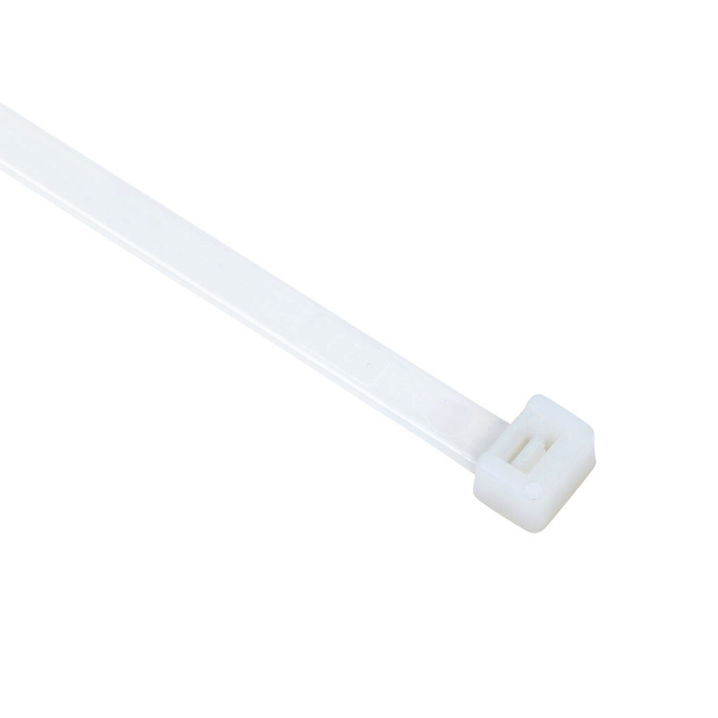 SEL.2.431 - SapiSelco Selfit series standard cable tie, general purpose, nylon 6.6, 9.45in length, 0.3in width, 101lb tensile strength, 2.44in maximum bundle diameter, natural. Package of 100.