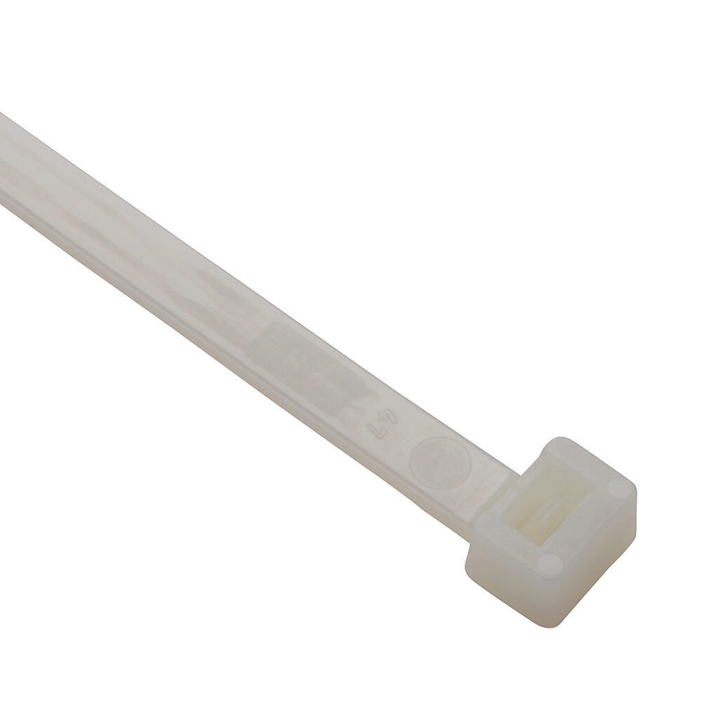 SEL.2.434 - SapiSelco Selfit series standard cable tie, general purpose, nylon 6.6, 14.17in length, 0.3in width, 101lb tensile strength, 3.98in maximum bundle diameter, natural. Package of 100.