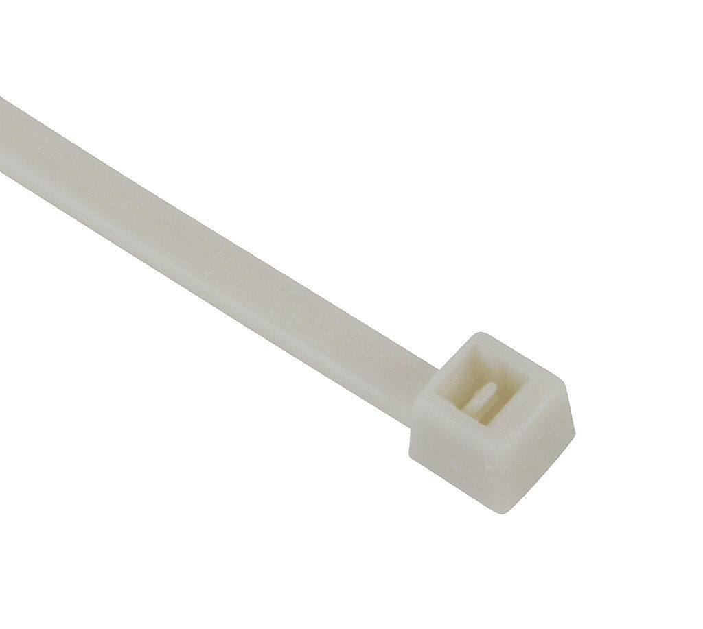 SEL.21.202 - SapiSelco Selfit series standard cable tie, general purpose, nylon 6.6, 3.94in length, 0.1in width, 17lb tensile strength, 0.94in maximum bundle diameter, gray. Package of 100.