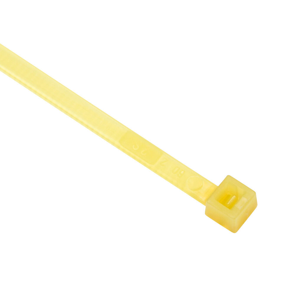 SEL.8.223 - SapiSelco Selfit series standard cable tie, heat stabilized, nylon 6.6, 7.87in length, 0.18in width, 48lb tensile strength, 2.01in maximum bundle diameter, natural. Package of 100.