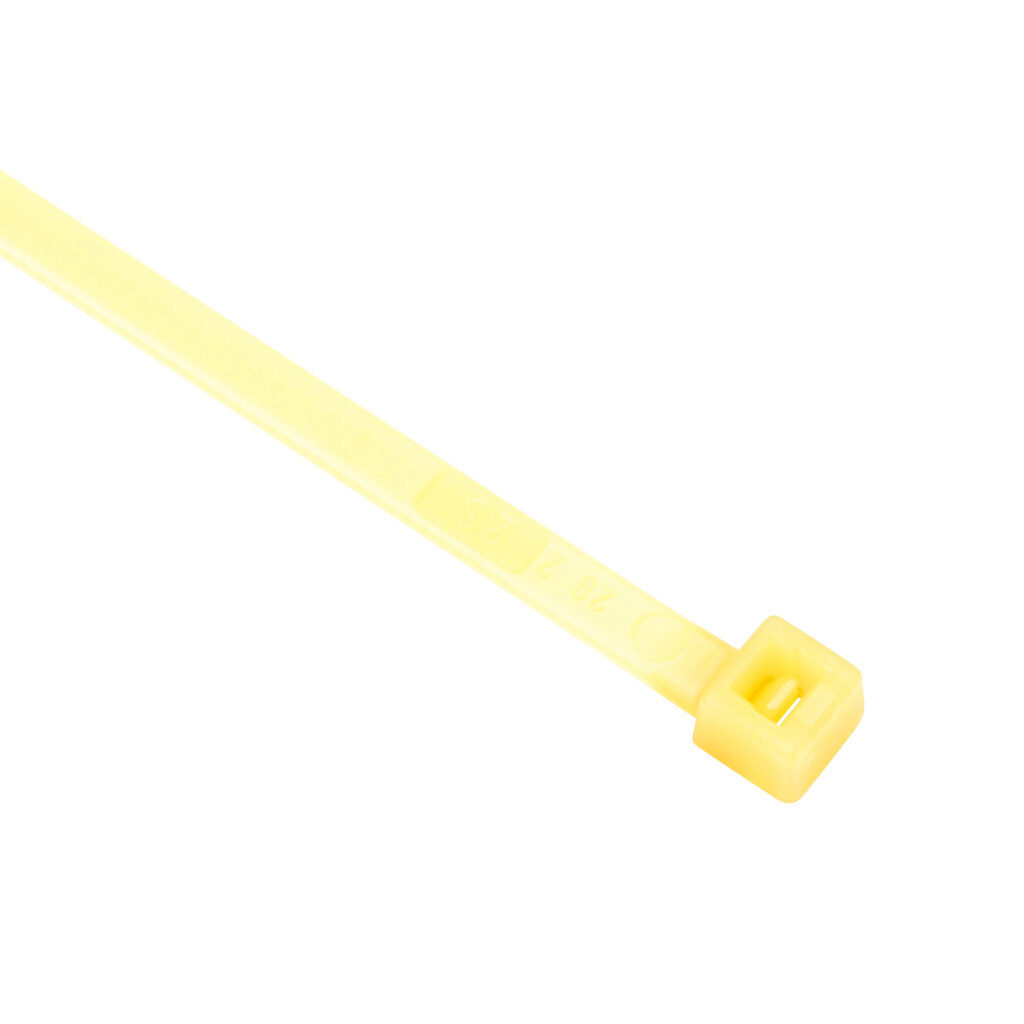 SEL.8.425 - SapiSelco Selfit series standard cable tie, heat stabilized, nylon 6.6, 11.02in length, 0.18in width, 48lb tensile strength, 2.99in maximum bundle diameter, natural. Package of 100.
