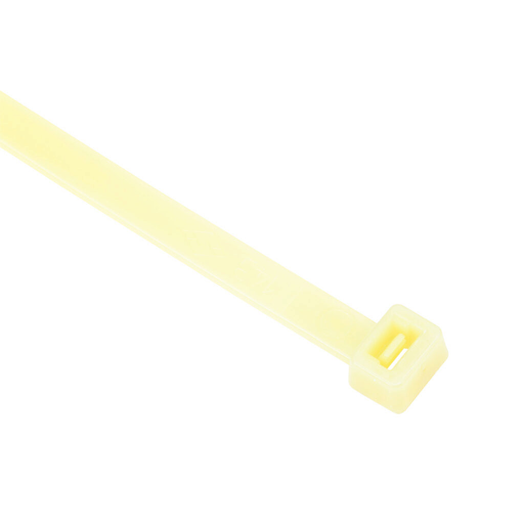 SEL.8.434 - SapiSelco Selfit series standard cable tie, heat stabilized, nylon 6.6, 14.17in length, 0.3in width, 101lb tensile strength, 3.98in maximum bundle diameter, natural. Package of 100.