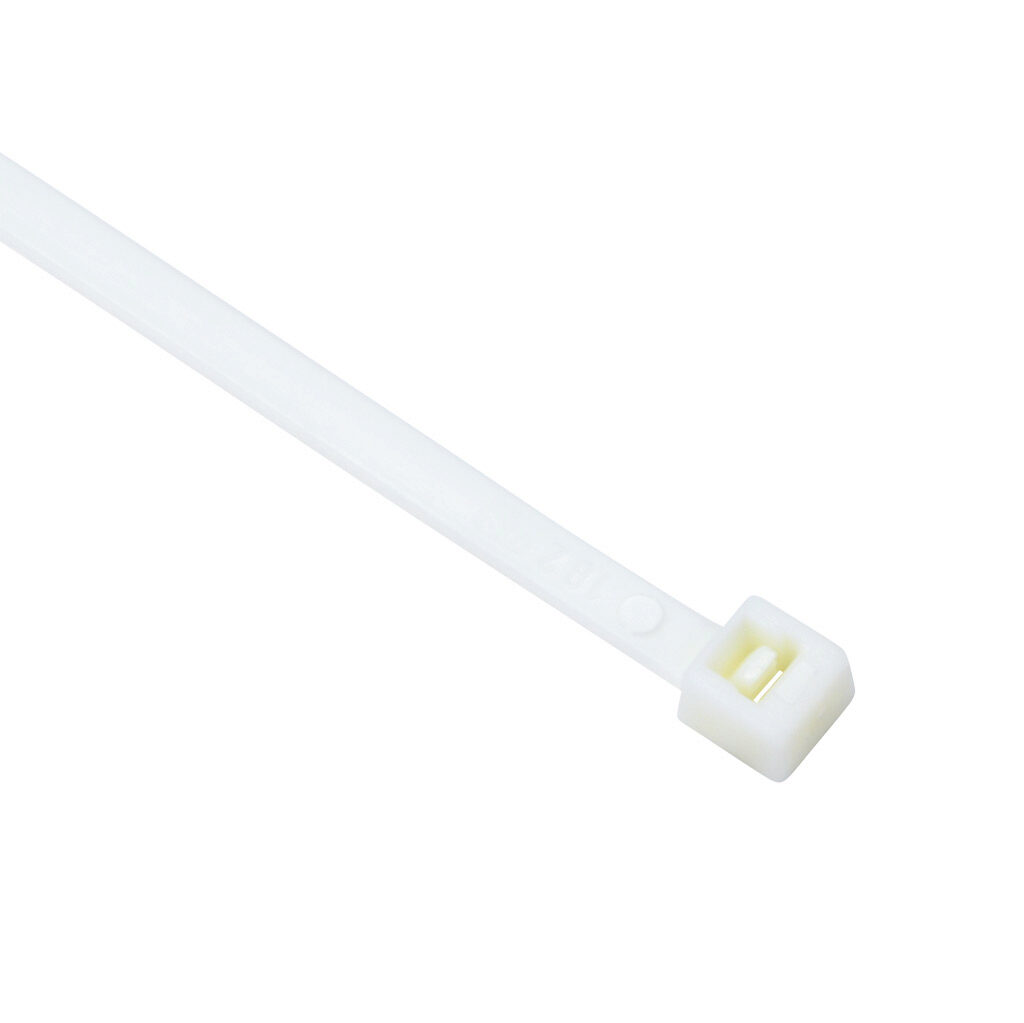 SEL.EC2.211R - SapiSelco Selfit series standard cable tie, flame retardant, nylon 6.6, 7.87in length, 0.14in width, 30lb tensile strength, 2.17in maximum bundle diameter, natural. Package of 100.