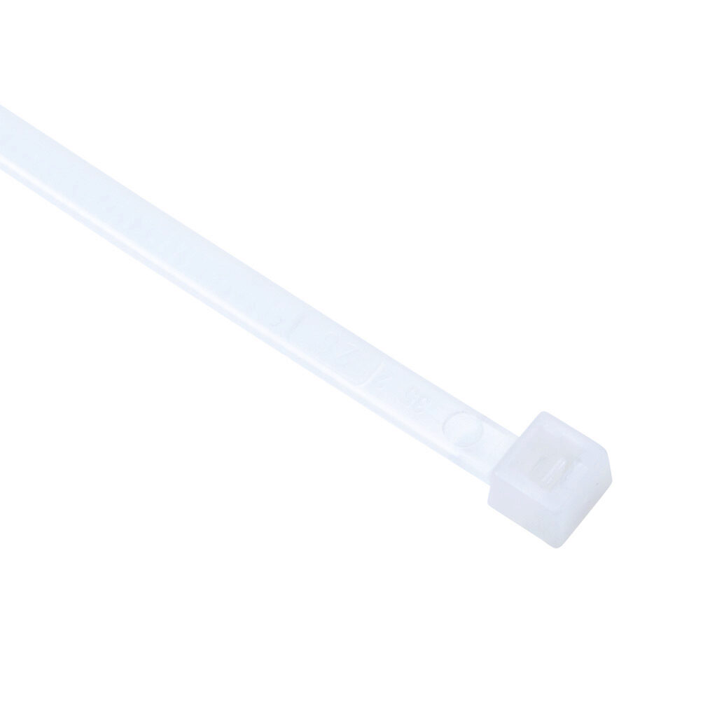 SEL.P2.425 - SapiSelco Selfit series standard cable tie, chemical resistant, polypropylene, 11.02in length, 0.18in width, 24lb tensile strength, 2.99in maximum bundle diameter, natural. Package of 100.
