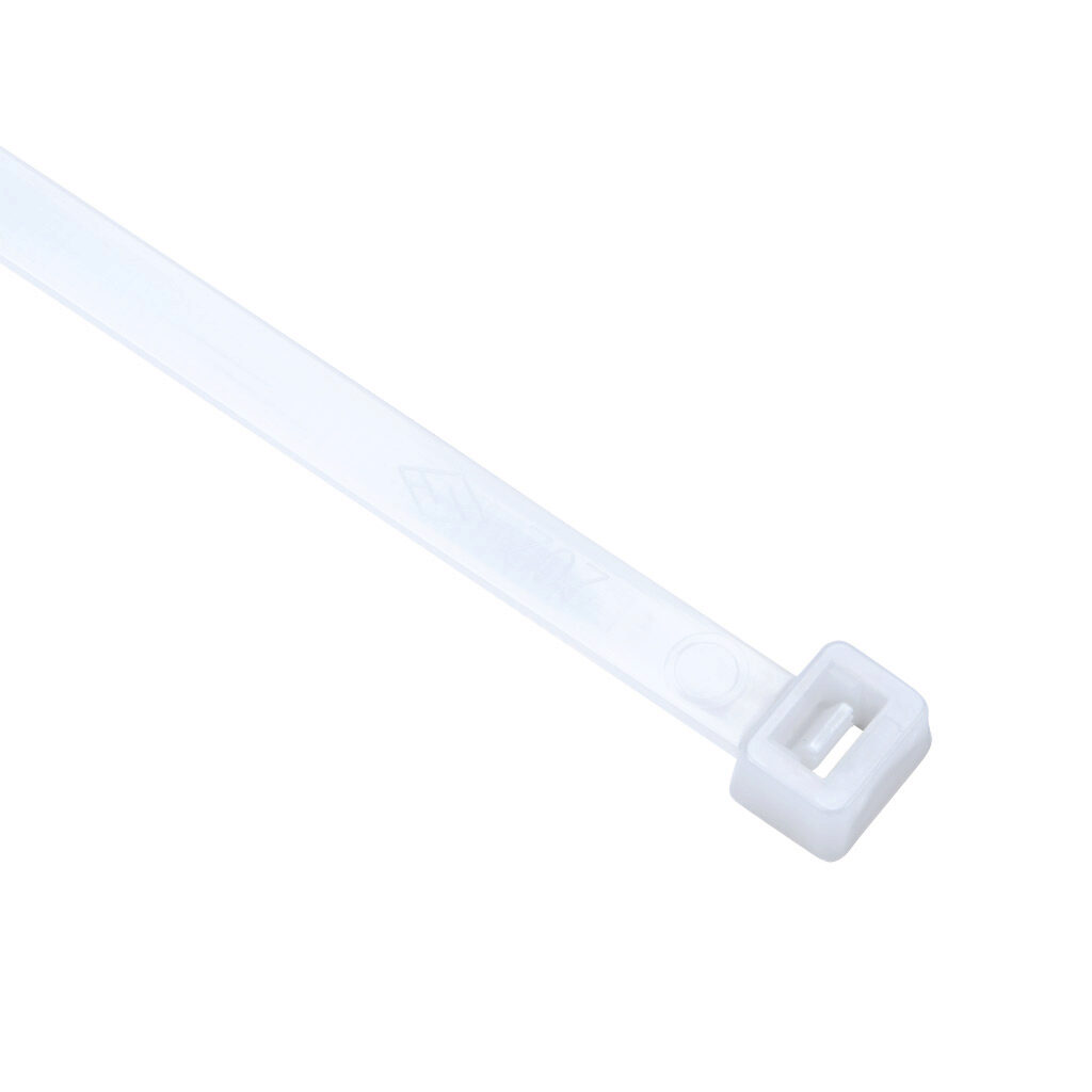 SEL.P2.434 - SapiSelco Selfit series standard cable tie, chemical resistant, polypropylene, 14.17in length, 0.3in width, 59lb tensile strength, 3.98in maximum bundle diameter, natural. Package of 100.