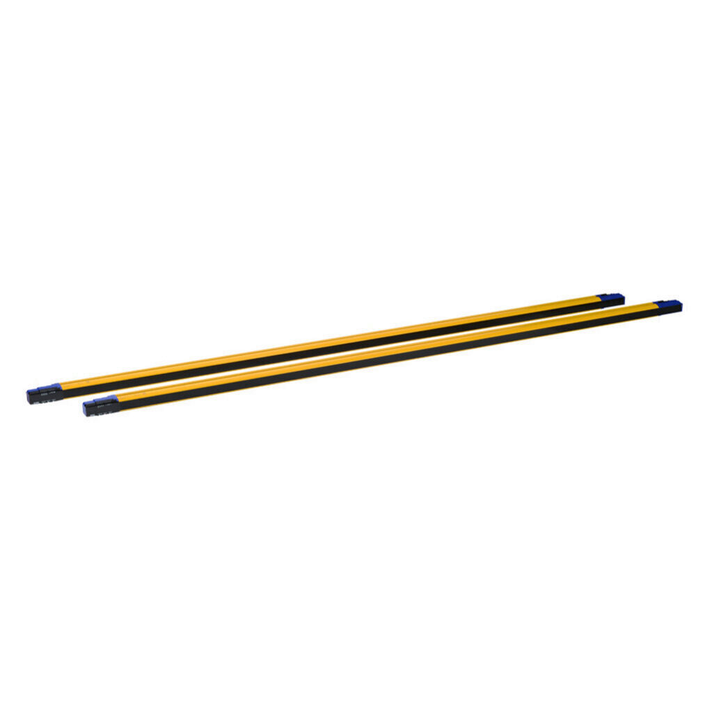 SG4-30-165-OO-P - Datalogic safety light curtain, sender/receiver pair, hand protection, 24 VDC, 30mm resolution, 1650mm protected height, 0.2-20m operating distance, safety category Type 4, configurable, IP65, (2) 18-pin proprietary connections.