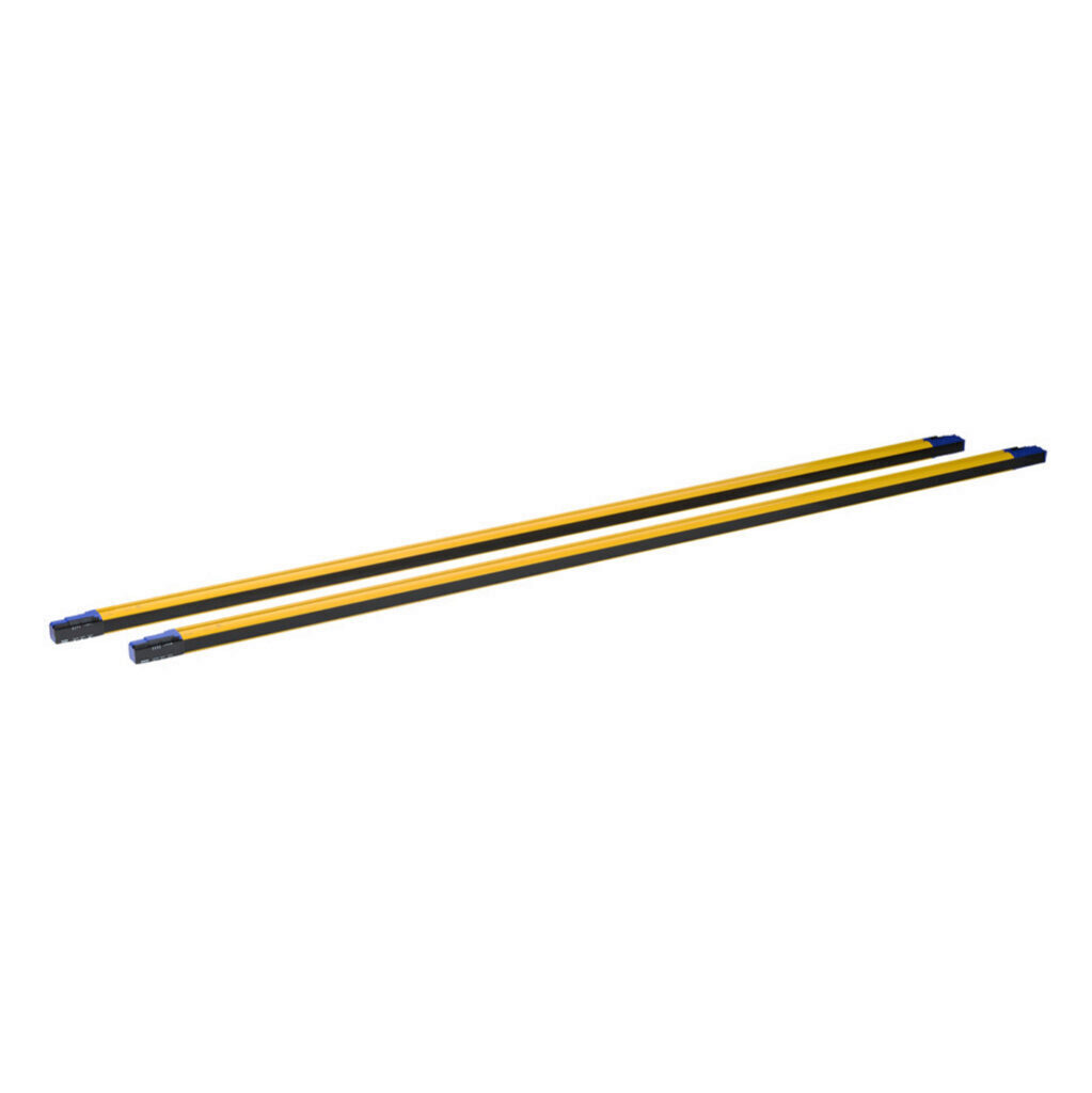 SG4-30-180-OO-P - Datalogic safety light curtain, sender/receiver pair, hand protection, 24 VDC, 30mm resolution, 1800mm protected height, 0.2-20m operating distance, safety category Type 4, configurable, IP65, (2) 18-pin proprietary connections.