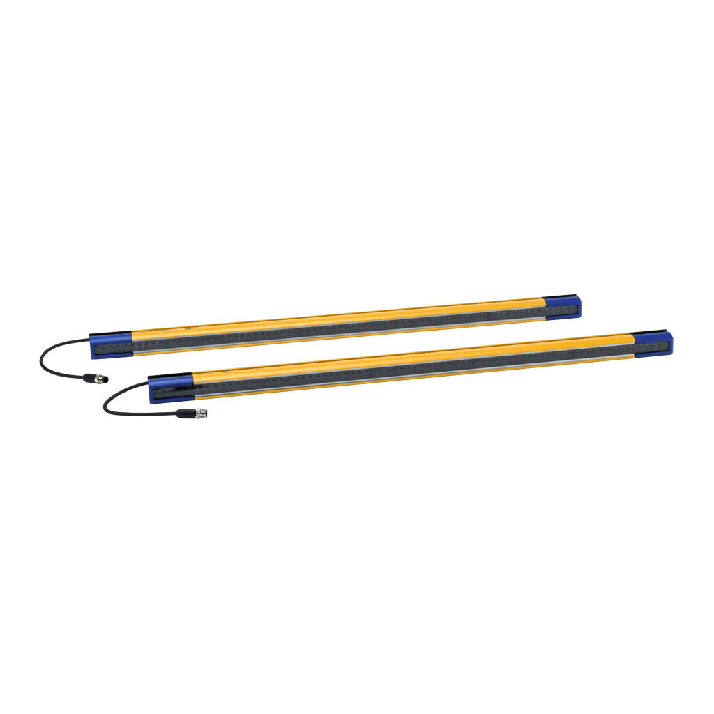 SH4-14-0750-S-8 - Datasensing safety light curtain, sender/receiver pair, finger protection, 24 VDC, 14mm resolution, 750mm protected height, 0.2-10m operating distance, safety category Type 4, IP65 IP67, (1) 5-pin and (1) 8-pin M12 quick-disconnect.