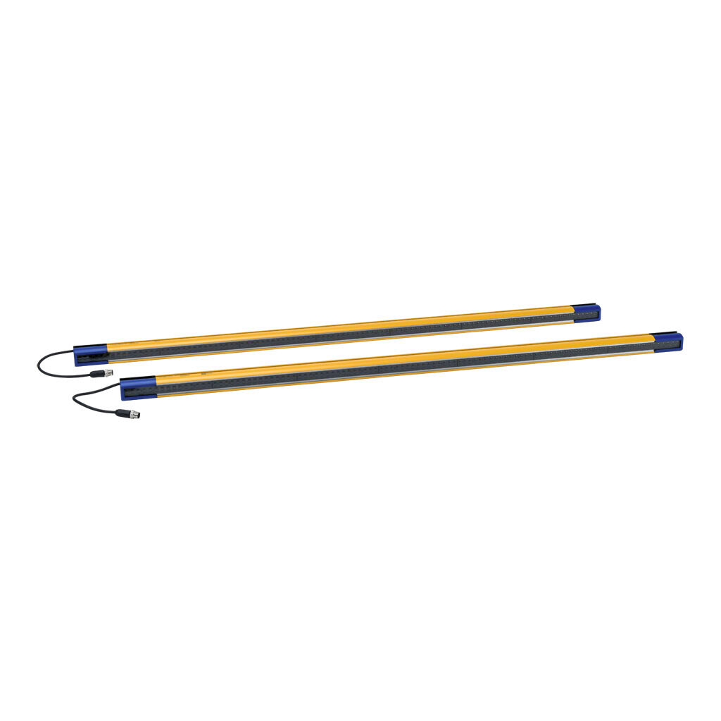 SH4-14-1050-S-8 - Datasensing safety light curtain, sender/receiver pair, finger protection, 24 VDC, 14mm resolution, 1050mm protected height, 0.2-10m operating distance, safety category Type 4, IP65 IP67, (1) 5-pin and (1) 8-pin M12 quick-disconn...