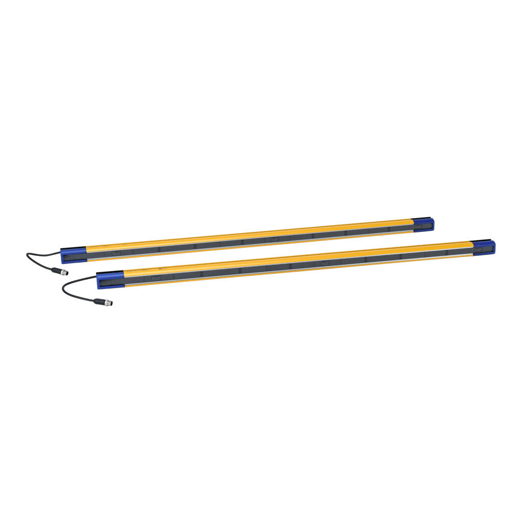 SH4-3-0800-S-8 - Datasensing safety light curtain, sender/receiver pair, body protection, 24 VDC, 400mm resolution, 800mm protected height, 0.5-70m operating distance, safety category Type 4, IP65 IP67, (1) 5-pin and (1) 8-pin M12 quick-disconnect.