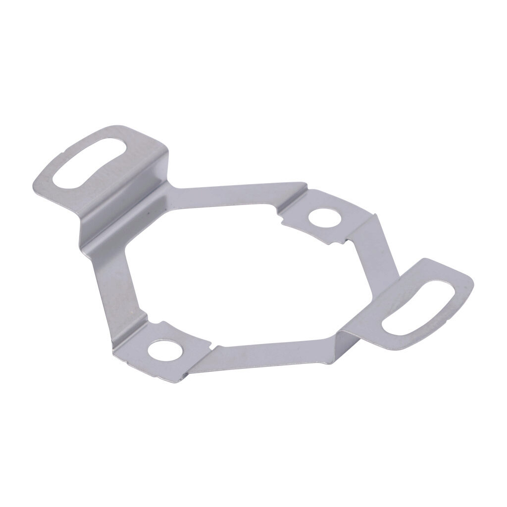SHRS-040D - JTEKT flexible mounting bracket, metal. For use with JTEKT TRD-SHR series IP50 hollow shaft encoders.