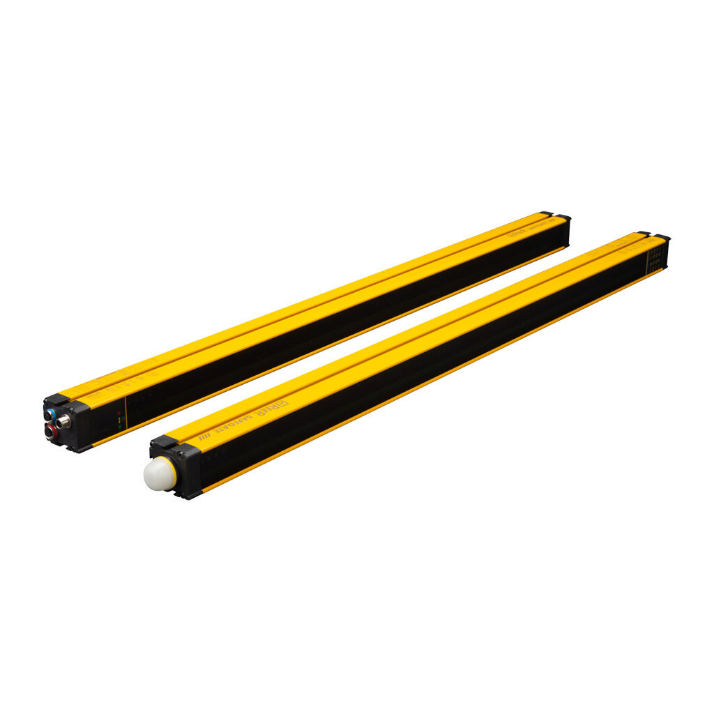 SMO-3B - ReeR safety light curtain, sender/receiver pair, body protection, 24 VDC, 400mm resolution, 810mm protected height, 0-12m operating distance, safety category Type 4, IP65 IP67, (6) 5-pin and (1) 12-pin M12 quick-disconnect.