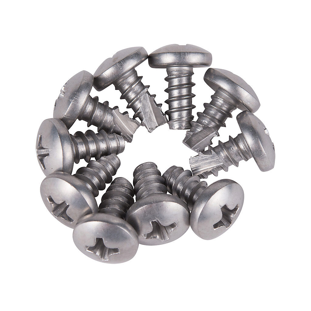 SP-10I-P10 - Integra Type 25 thread-cutting screw, #10 x 0.375in, Phillips pan head, stainless steel. Package of 10. For use with Premium series polycarbonate enclosures and P9082 and P9082C Impact series polycarbonate enclosures.