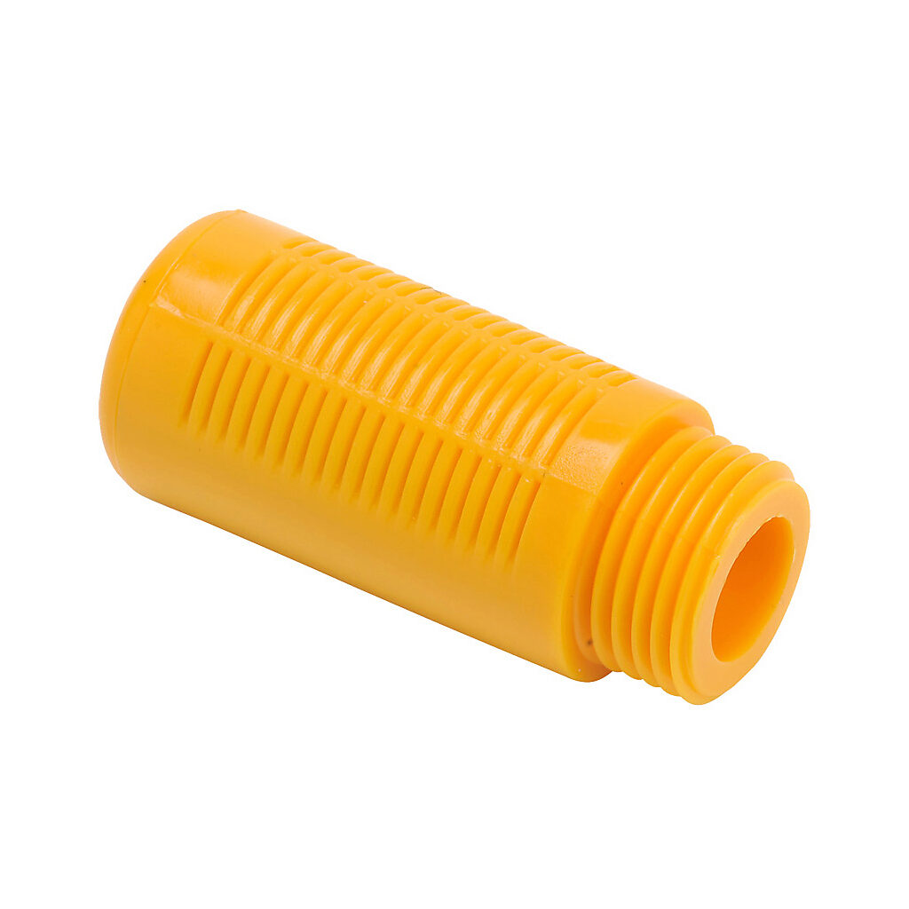 SPL-12R - NITRA pneumatic exhaust silencer, plastic, cylindrical, 1/2in male BSPT. Package of 2.