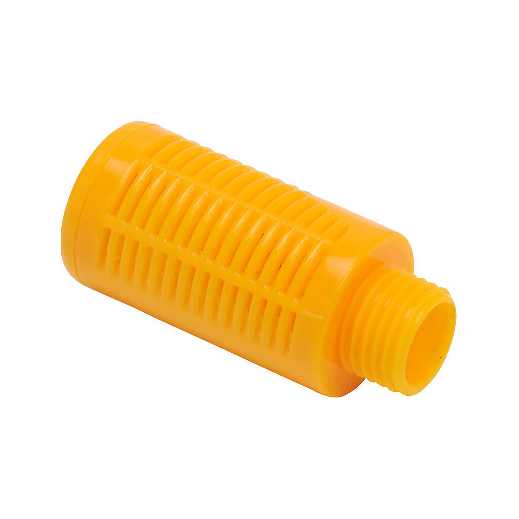 SPL-14R - NITRA pneumatic exhaust silencer, plastic, cylindrical, 1/4in male BSPT. Package of 2.