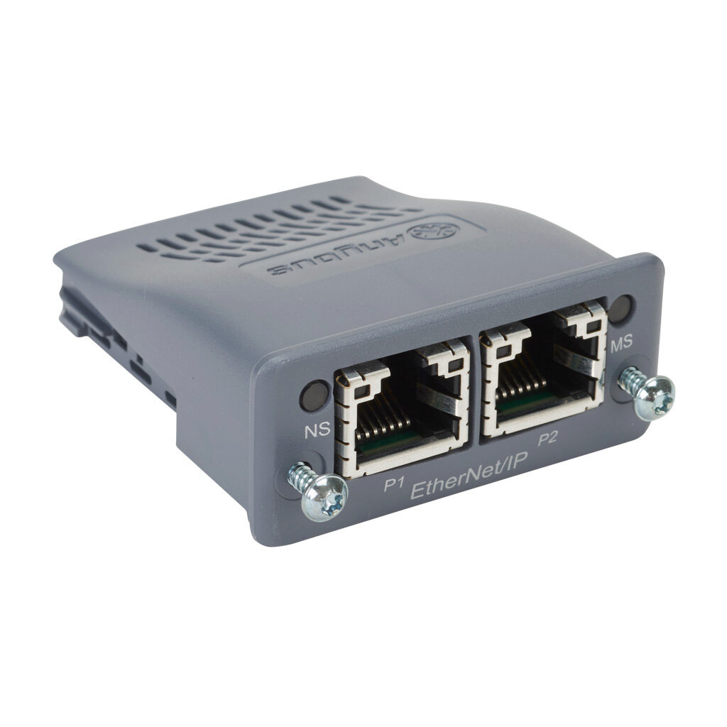 SR55-CM-ENETIP2 - Stellar SR55 series communication module, EtherNet/IP, 2 ports, (2) Ethernet (RJ45 full duplex) port(s). For use with Stellar SR55 series soft starters.