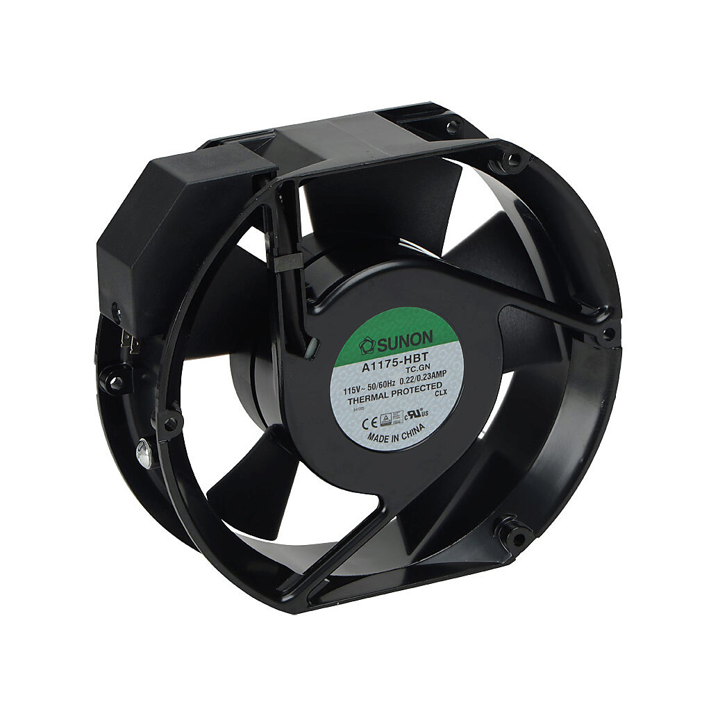 SR55-FAN-8 - Stellar SR55 series main cooling fan, replacement, 171 x 151 x 51mm, 115 VAC. For use with size 3 Stellar SR55 series soft starters.