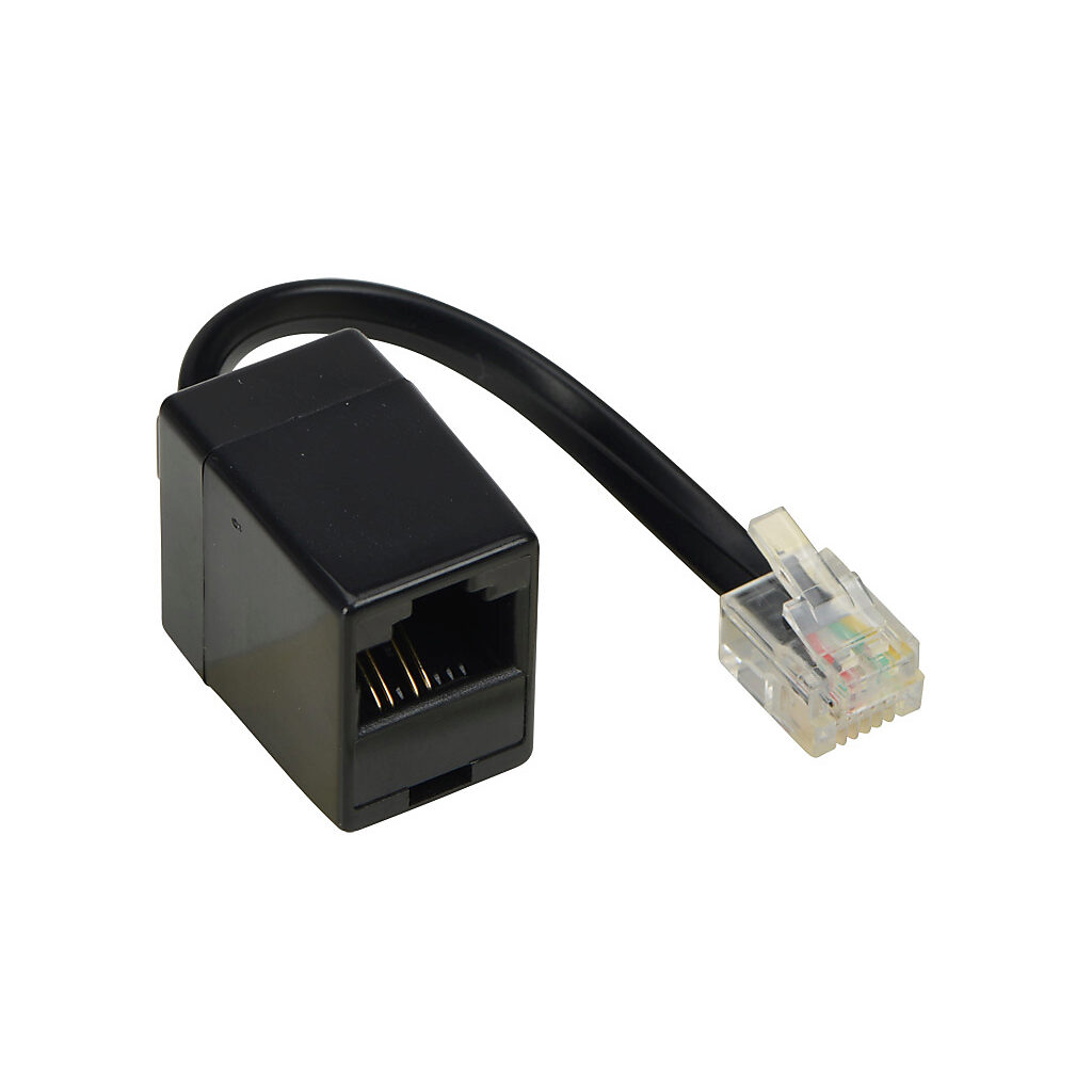 SR55-RJ45-RJ12 - Stellar SR55 series RJ45 female to RJ12 male adapter, for use with Stellar SR55 series soft starters.