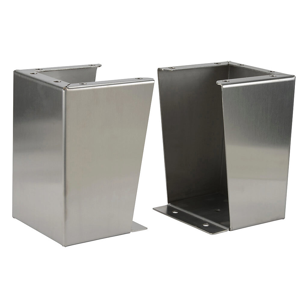 SSFK1208 - Wiegmann floor stand kit, 12in height, 304 stainless steel. For use with 8in deep enclosures. Includes (2) floor stands and mounting hardware.