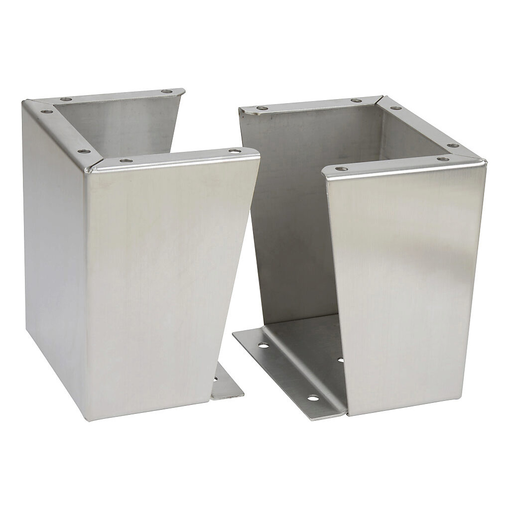 SSFK1210 - Wiegmann floor stand kit, 12in height, 304 stainless steel. For use with 10in deep enclosures. Includes (2) floor stands and mounting hardware.