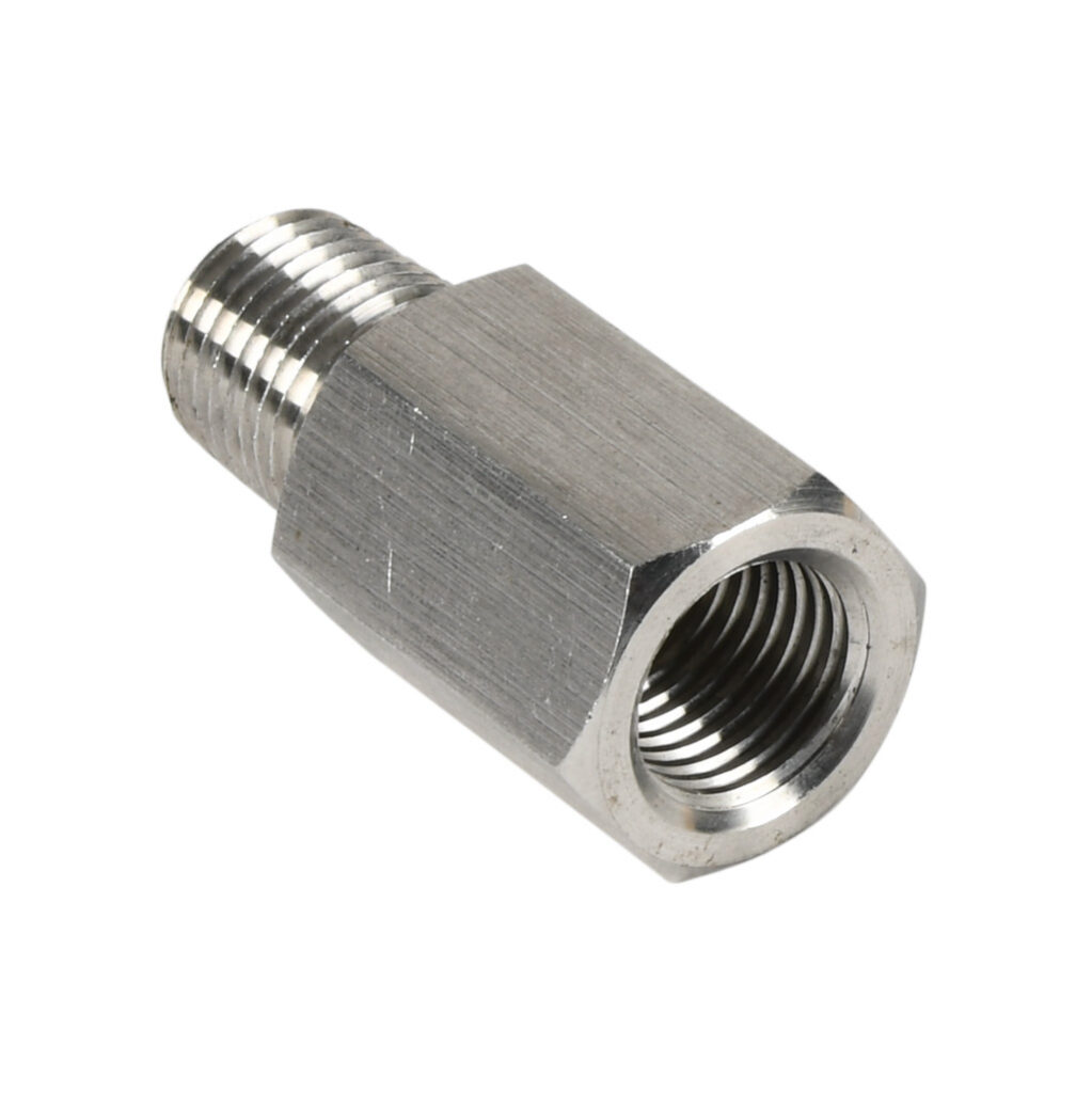 SSN520-ADC - Winters heavy oil snubber, porous stainless steel element, stainless steel body, 1/4in male NPT x 1/4in female NPT.