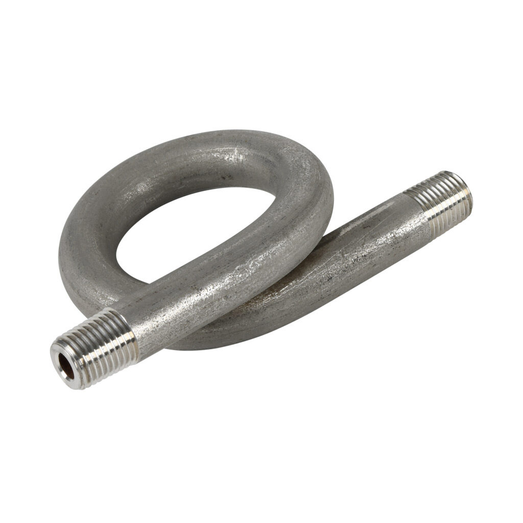 SSP595-ADC - Winters steam siphon, stainless steel body, 1/4in male NPT x 1/4in male NPT.