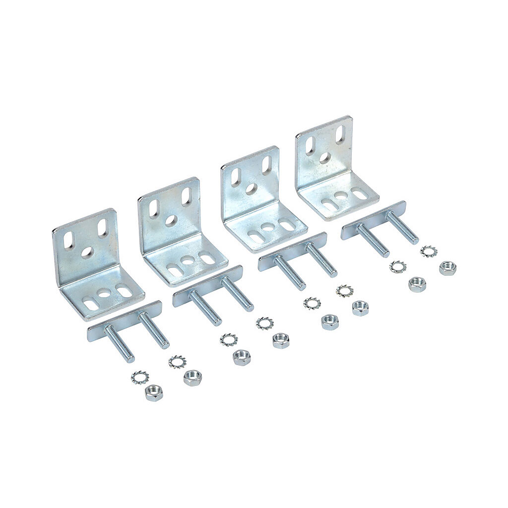 ST-KSTD - Datalogic mounting bracket, replacement, standard, zinc plated steel, standard mount. Package of 4. For use with SG4 and SH4 series light curtains.