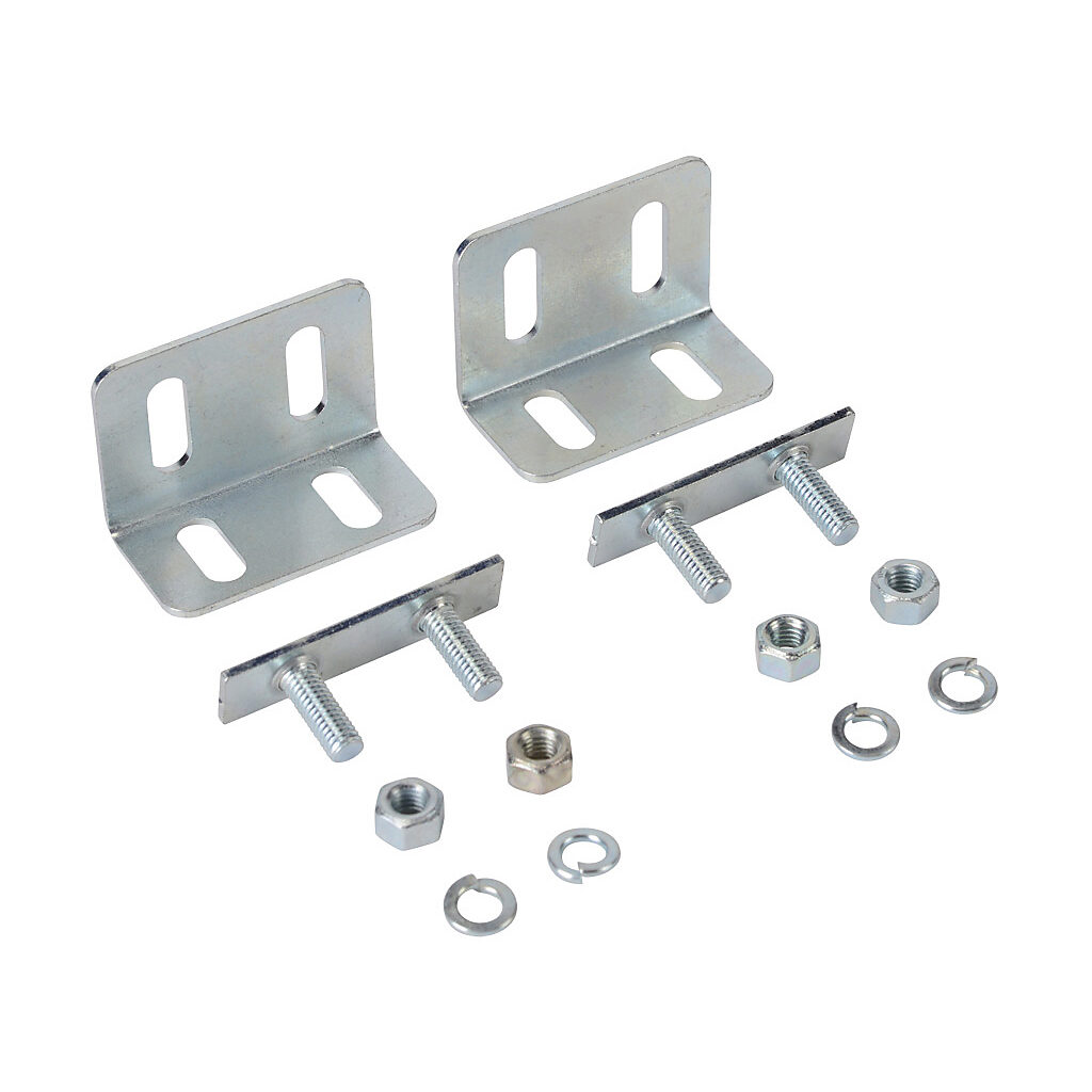ST151 - Micro Detectors mounting bracket, replacement, right-angle, zinc plated steel. Package of 2. For use with CX light grids.