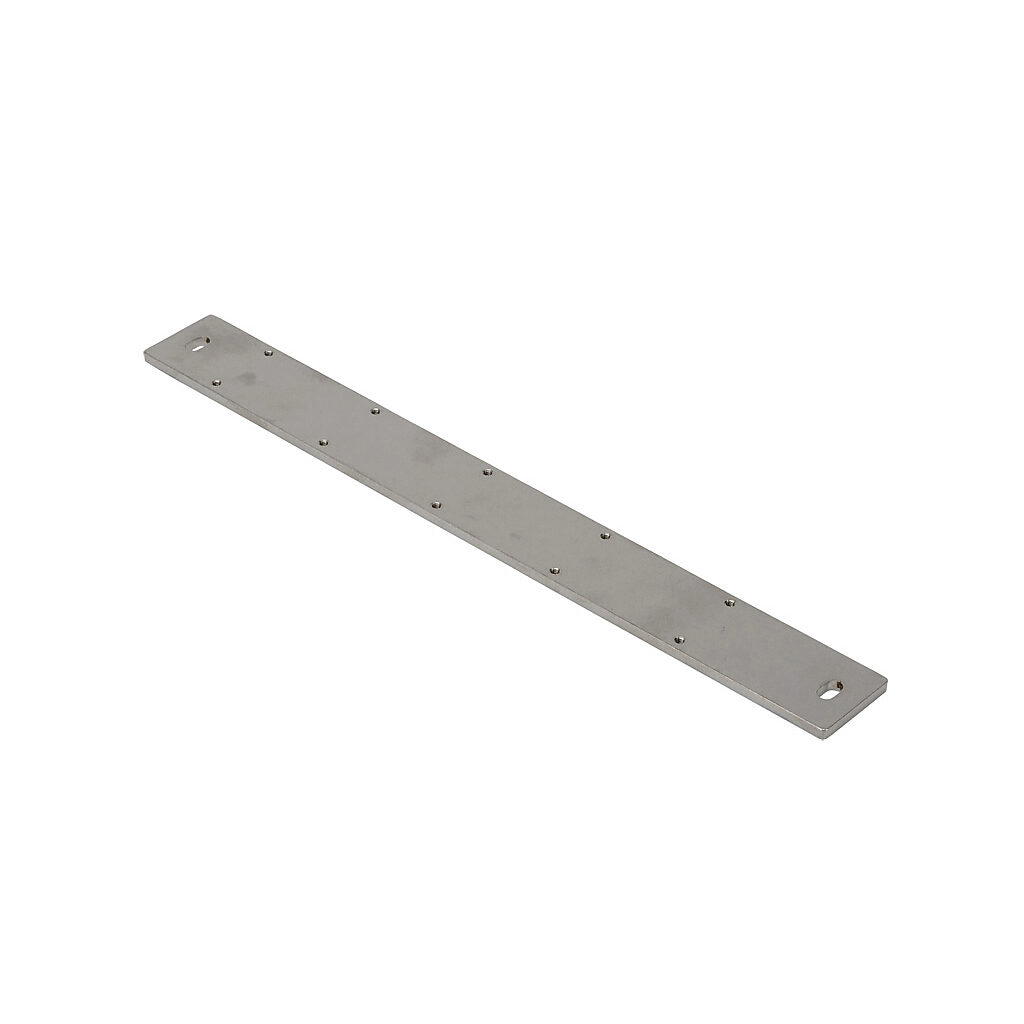 ST2363100-PLATE-4 - Dold Safemaster series mounting plate, 316L stainless steel, 40mm x 351mm. For use with trapped key interlock systems.