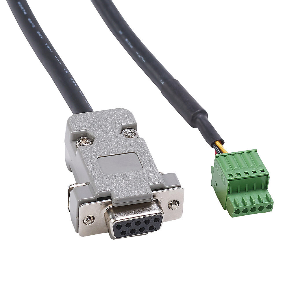 STP-485DB9-CBL-2 - SureStep communication cable, 9-pin female D-sub to 5-pin connector, 6.5ft/2m cable length. For use with SureStep STP-MTRD-xxxxxR integrated stepper motor/drives.