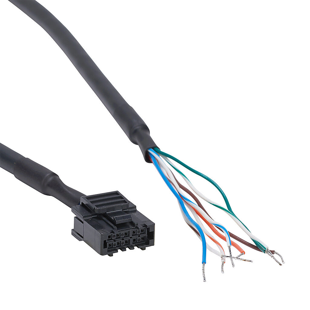 STP-CBL-EA20 - SureStep encoder cable, 10-pin connector to pigtail, 20ft cable length. For use with SureStep integrated stepper motor/drives with external encoder.