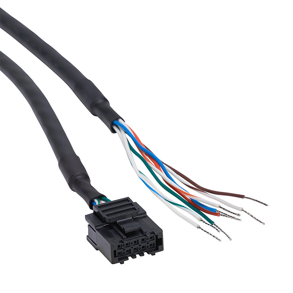STP-CBL-EA6 - SureStep encoder cable, 10-pin connector to pigtail, 6ft cable length. For use with SureStep integrated stepper motor/drives with external encoder.