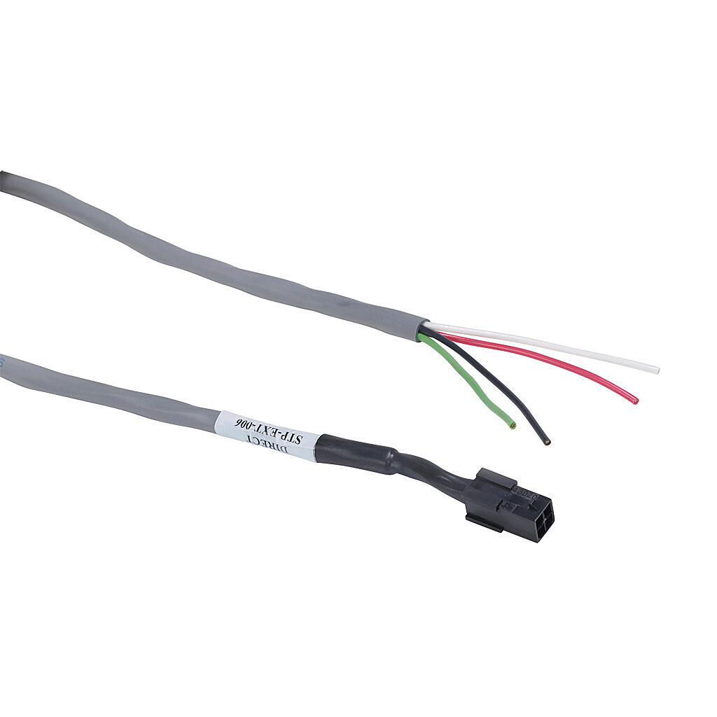 STP-EXT-006 - SureStep extension cable, 4-pin connector to pigtail, 6ft cable length. For use with SureStep MTR series stepper motors.
