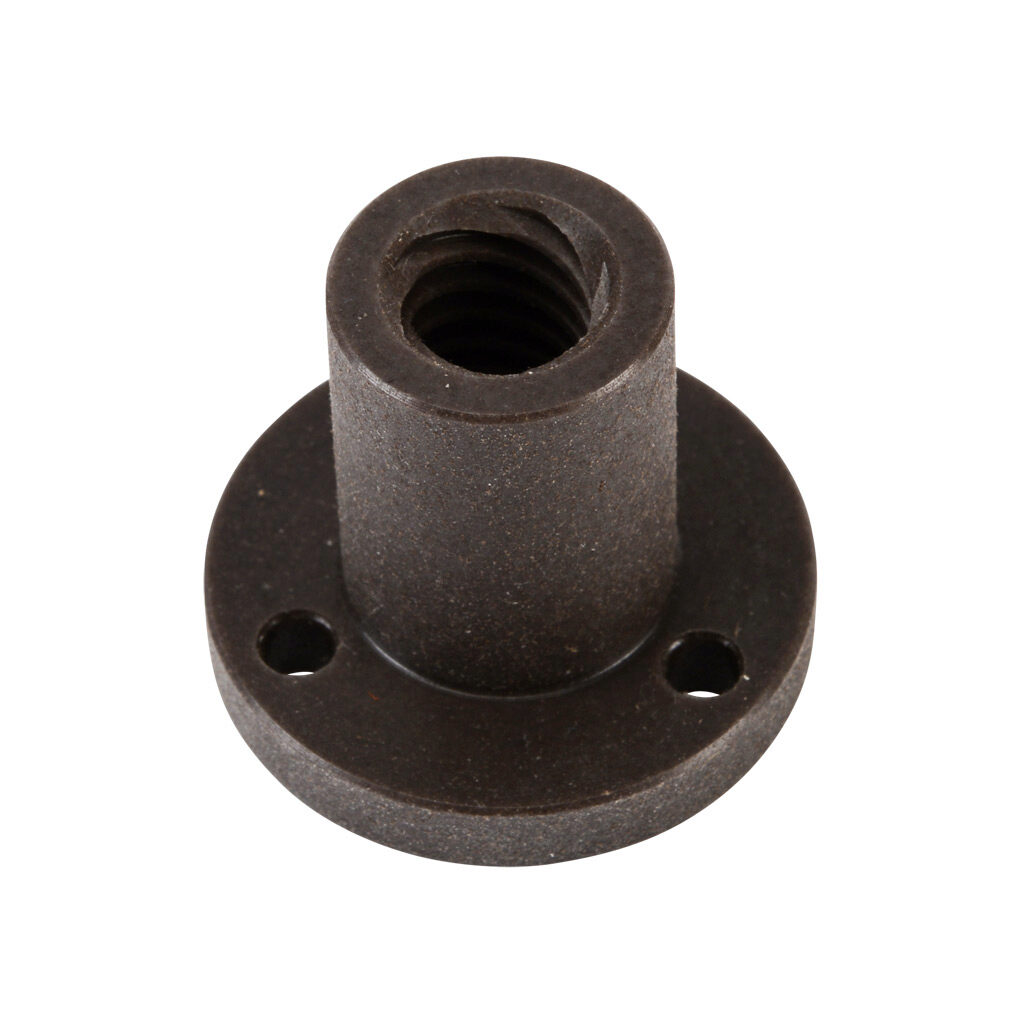 STP-LA-NRFF - SureStep lead screw flange nut, round, 10.5mm/rev, 10mm lead screw diameter. For use with SureStep STP-LE series screw code F linear actuators.