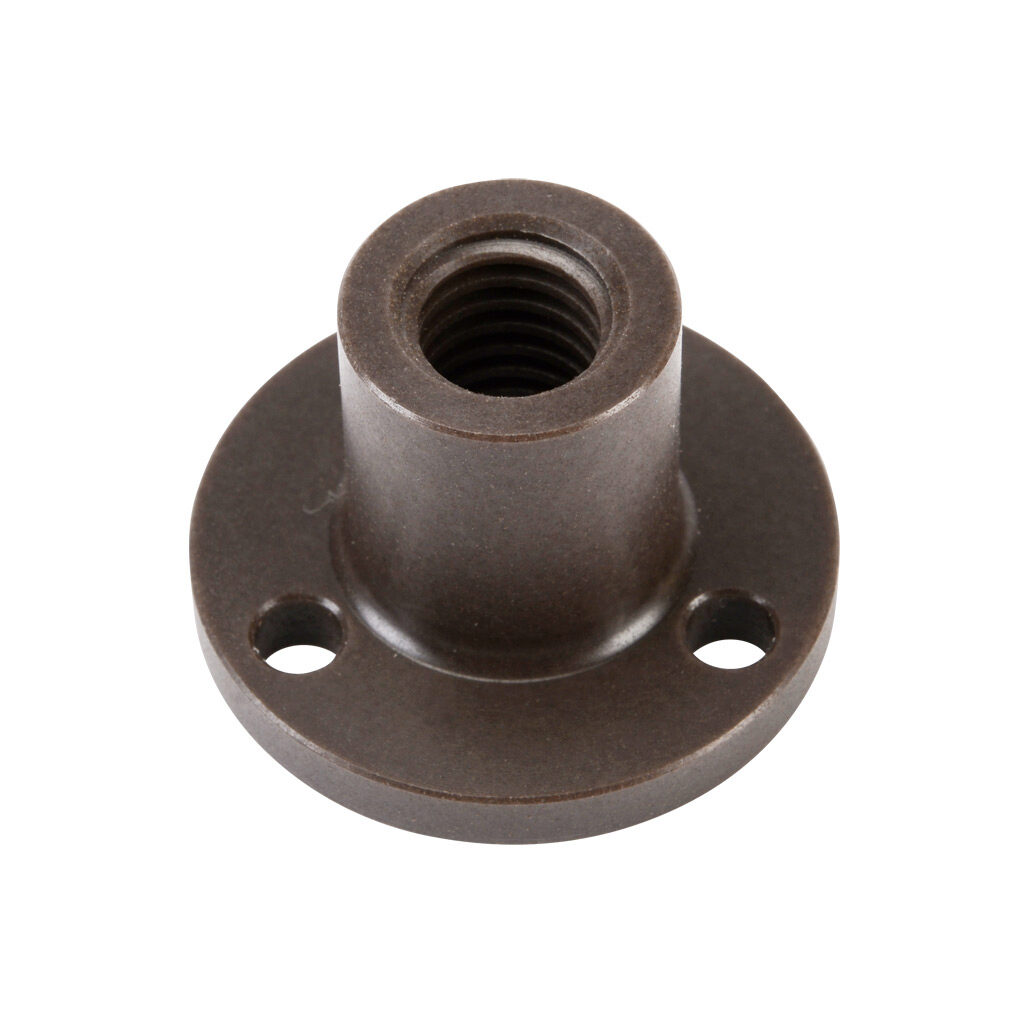 STP-LA-NRFG - SureStep lead screw flange nut, round, 2mm/rev, 12mm lead screw diameter. For use with SureStep STP-LE series screw code G linear actuators.