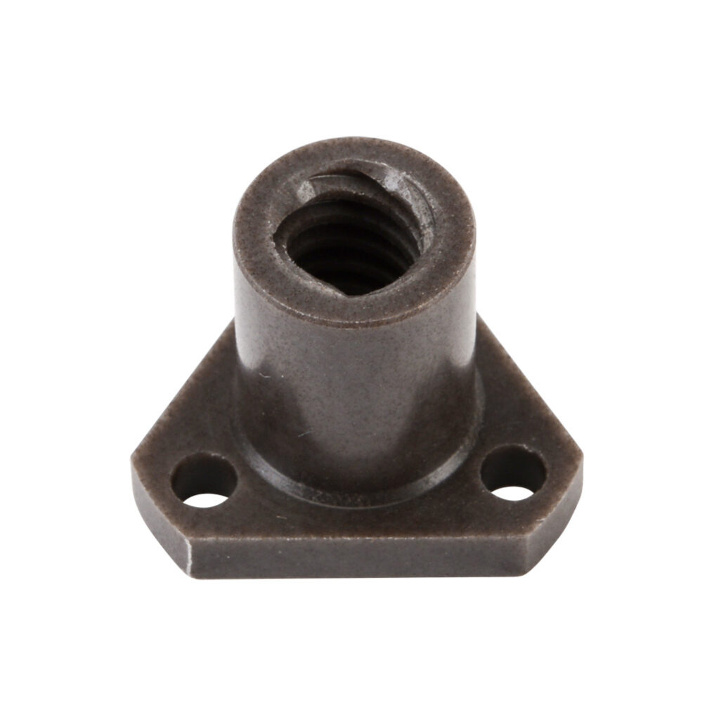 STP-LA-NTFE - SureStep lead screw flange nut, replacement, triangular, 8mm/rev, 8mm lead screw diameter. For use with SureStep STP-LE series screw code E linear actuators.