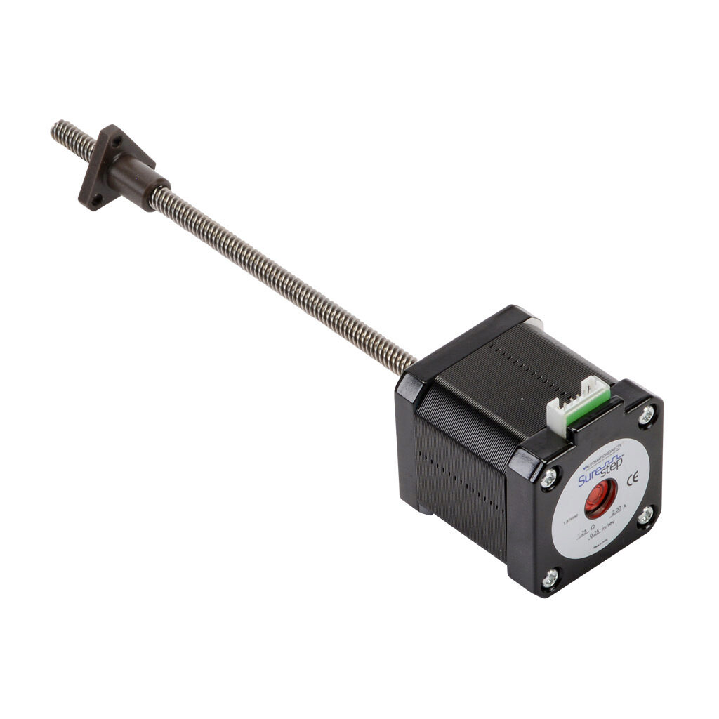 STP-LE17-3A06ANN - SureStep stepper motor linear actuator, external nut, NEMA 17 frame, IP40, triple stack, 2A, 6in lead screw length, 0.25in/rev, 0.25in lead screw diameter, screw code A, no end machining.