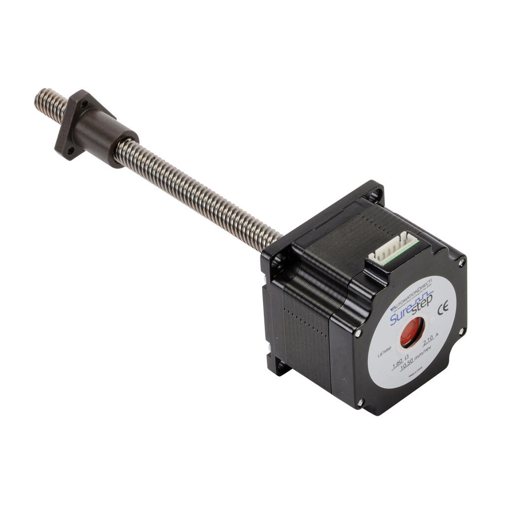 STP-LE23-1F06ANN - SureStep stepper motor linear actuator, external nut, NEMA 23 frame, IP40, single stack, 2.1A, 6in lead screw length, 10.5mm/rev, 10mm lead screw diameter, screw code F, no end machining.