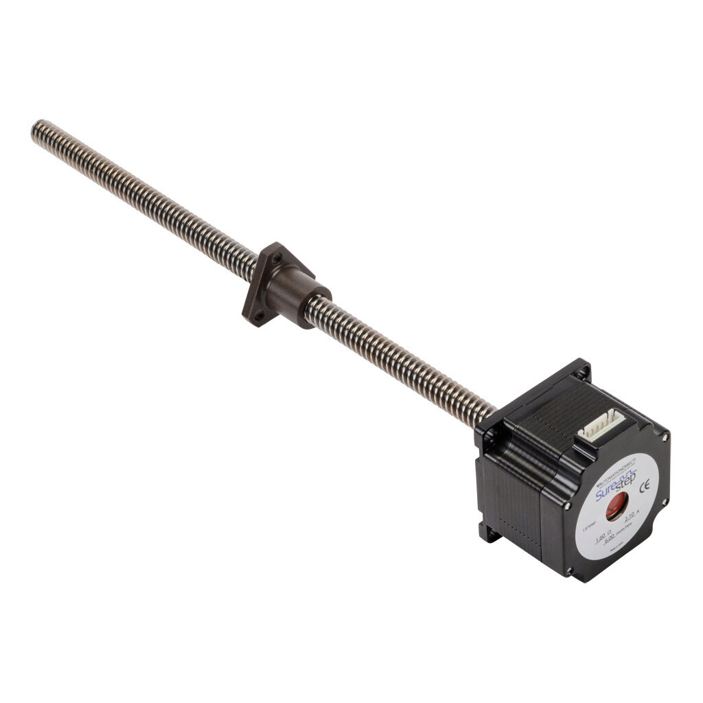 STP-LE23-1H12ANN - SureStep stepper motor linear actuator, external nut, NEMA 23 frame, IP40, single stack, 2.1A, 12in lead screw length, 6mm/rev, 12mm lead screw diameter, screw code H, no end machining.