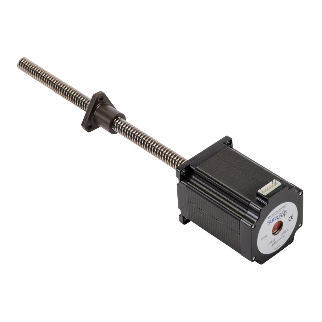 STP-LE23-3H09ANN - SureStep stepper motor linear actuator, external nut, NEMA 23 frame, IP40, triple stack, 3A, 9in lead screw length, 6mm/rev, 12mm lead screw diameter, screw code H, no end machining.