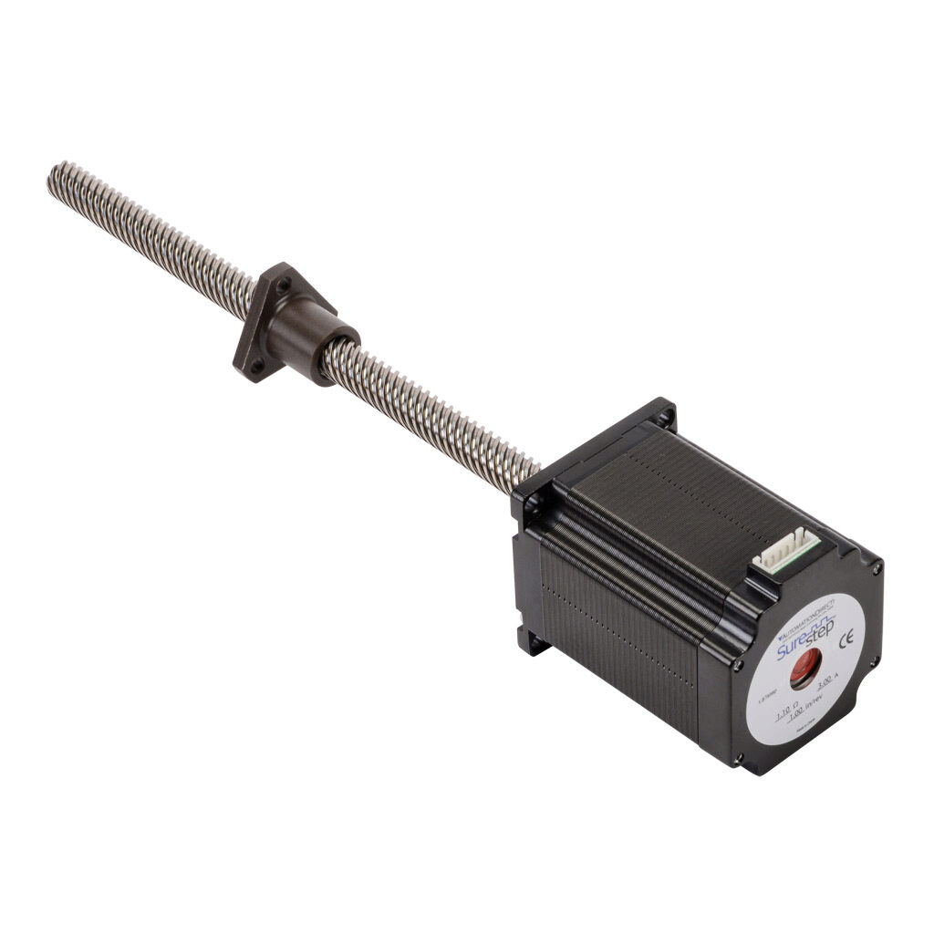 STP-LE23-3K09ANN - SureStep stepper motor linear actuator, external nut, NEMA 23 frame, IP40, triple stack, 3A, 9in lead screw length, 1in/rev, 0.5in lead screw diameter, screw code K, no end machining.