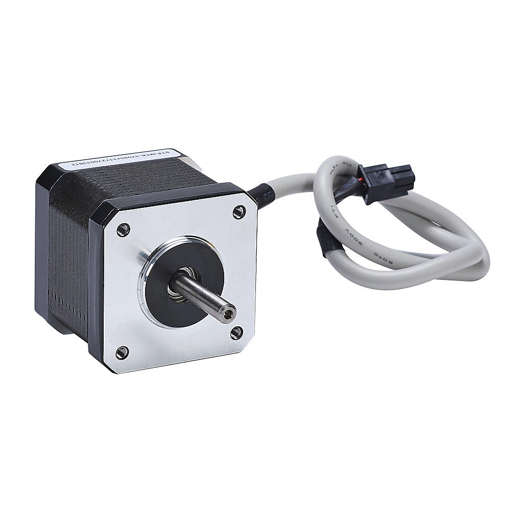STP-MTR-17040 - SureStep stepper motor, NEMA 17 frame, IP40, single shaft, 1.7A, 61 oz-in holding torque, 1.8-degree step angle, 200 steps per revolution, bipolar. Requires STP-EXT-xxx cable.