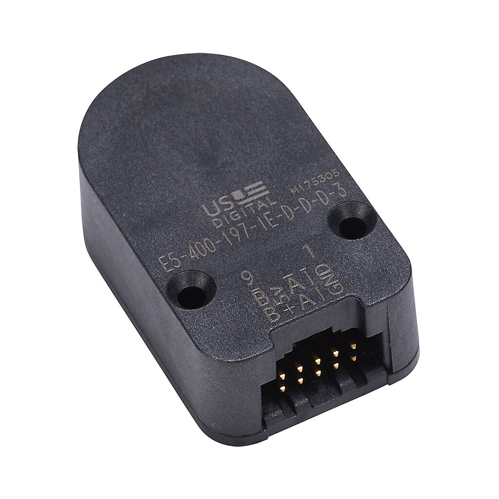 STP-MTRA-ENC3 - SureStep incremental (quadrature) rotary modular kit encoder, 5 VDC, radial exit, line driver (differential) output, 400 ppr. For use with SureStep stepper motors with 5mm rear shaft.