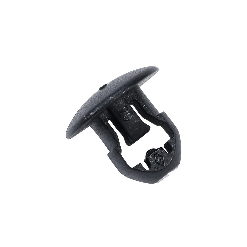 SUB.3.2301 - SapiSelco cable tie mount, round, black, 0.39 x 0.26in, nylon, push button panel mount. Package of 1000.