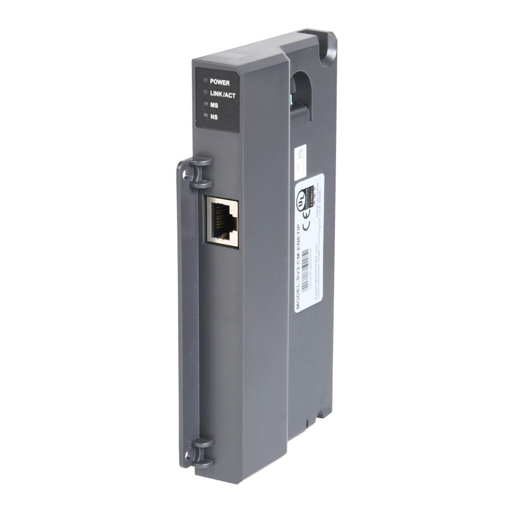 SV2-CM-ENETIP - SureServo2 communication module, EtherNet/IP, 1 port, (1) Ethernet (RJ45) port(s). For use with all SureServo2 drives.