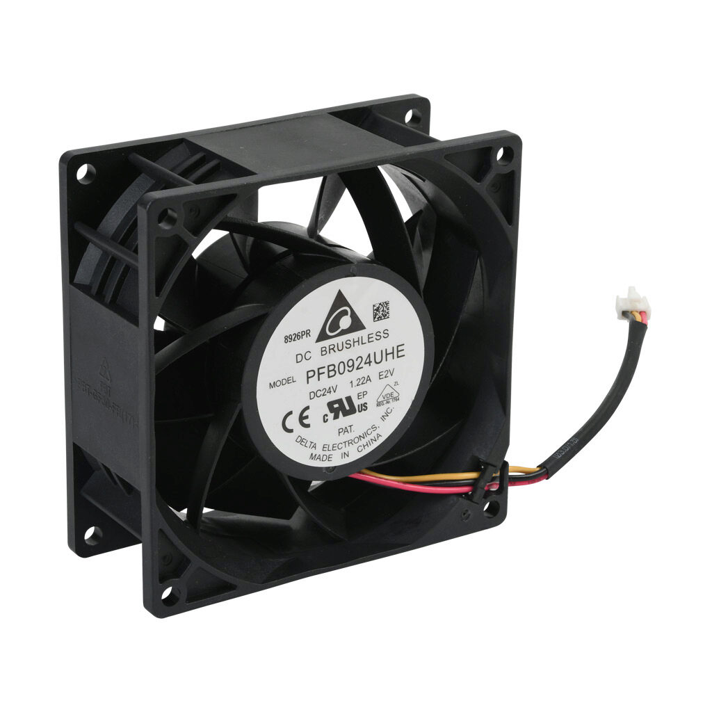 SV2-FAN-7 - SureServo2 main cooling fan, replacement, 92 x 92 x 38mm, 24 VDC. For use with SureServo2 SV2A-2F00 drive. Electrical connector included.