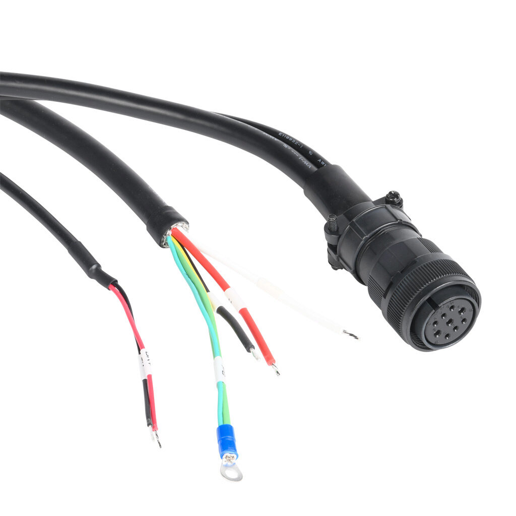 SV2C-PC16-05NB - SureServo2 power cable, mating connectors, 16.4ft/5m cable length. For use with 230 VAC 1 kW low inertia and 460 VAC 1 kW-2 kW SureServo2 motors with brake.