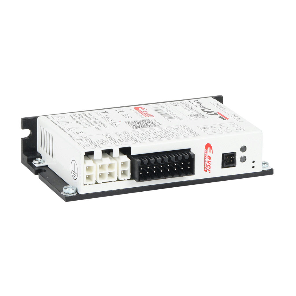 SW3D2042H241-01 - Ever Motion Solutions DC open loop microstepping stepper drive, 4.2A per phase, 2-phase output, 12-48 VDC, bipolar, velocity and position mode, 200 to 65536 steps per revolution, EtherCAT. Requires separate connector kit or cables.